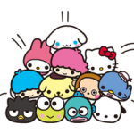 الشخصيات سانريو × موني موني ANIMALS ملصقات 9