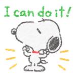 Cute Pelekat Crayon Snoopy 3