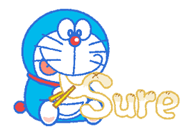 Doraemon vardag uttryck Klistermärken 3