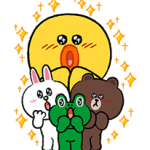 Personnages LINE Stickers Pack Taille Fun 3