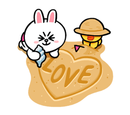 LINE Characters: Cute and Soft Summer Stickers 3