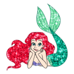 The Little Mermaid Sparkling Stickers 3