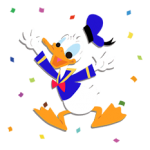 Autocollants Donald Duck 3
