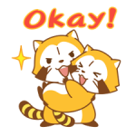 Rascal and Lily: Raccoons in Love Stickers 4