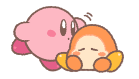 Puffball autocolant Set Kirby 5