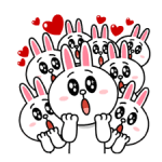 Brown & Cony's Heaps of Hearts! Stickers 5