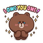 LINE Characters: Pretty Phrases Stickers 5