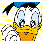 Donald Duck penyamar It Up! pelekat 5