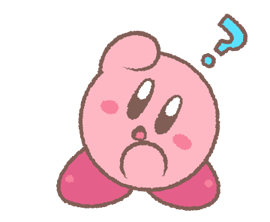 Puffball autocolant Set Kirby 6