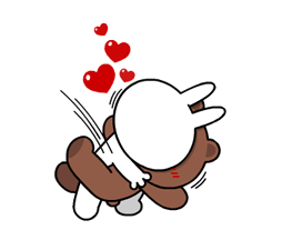 Brown & Cony's Heaps of Hearts! Stickers 7
