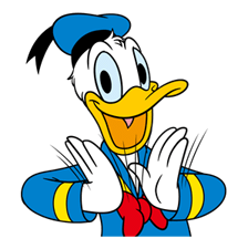 Pato Donald charlatanes para arriba! pegatinas 7