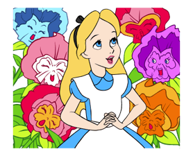 Alice In Wonderland Autocollants 8