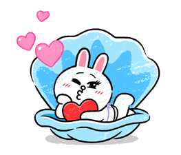 Brown & Cony in Love Stickers 8