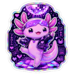 Axolotl Stickers - Cyber-Y2K Style 13